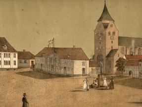 Miniature af billedet Tegning fra af Århus rådhus