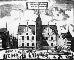 Miniature af billedet Københavns rådhus 1479-1729, facaden mod Gammel Torv