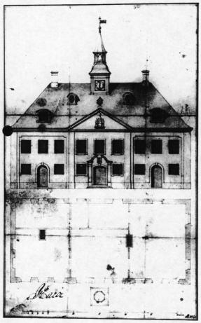 Miniature af billedet Grundplan over Randers rådhus fra 1780